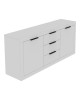 Μπουφές Doha σε λευκή απόχρωση 180x45x80.5εκ Υλικό: CHIPBOARD 361-000073 Μπουφές Doha σε λευκή απόχρωση 180x45x80.5εκ Υλικό: CHIPBOARD 361-000073