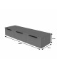 Κονσόλα με 3 συρτάρια Doha σε λευκή απόχρωση 120x39x22cm Υλικό: CHIPBOARD 361-000077 Κονσόλα με 3 συρτάρια Doha σε λευκή απόχρωση 120x39x22cm Υλικό: CHIPBOARD 361-000077