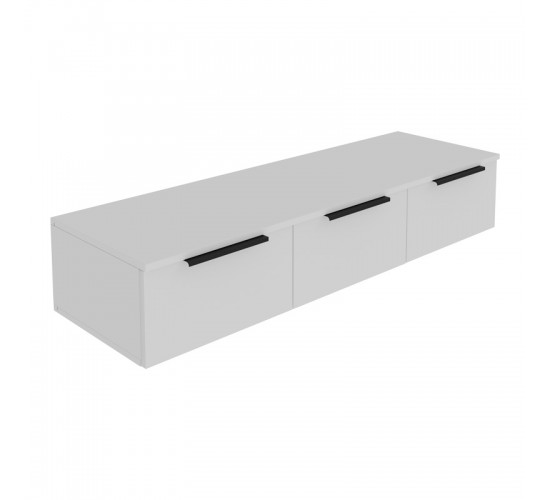 Κονσόλα με 3 συρτάρια Doha σε λευκή απόχρωση 120x39x22cm Υλικό: CHIPBOARD 361-000077 Κονσόλα με 3 συρτάρια Doha σε λευκή απόχρωση 120x39x22cm Υλικό: CHIPBOARD 361-000077