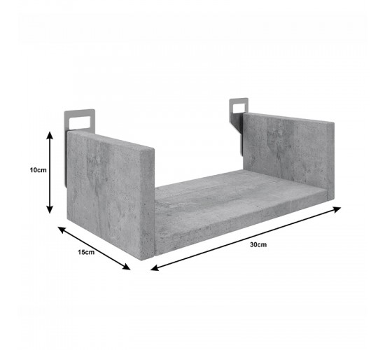 Ραφιέρα τοίχου Derva σε λευκή απόχρωση 30x15x10cm Υλικό: CHIPBOARD 361-000078 Ραφιέρα τοίχου Derva σε λευκή απόχρωση 30x15x10cm Υλικό: CHIPBOARD 361-000078