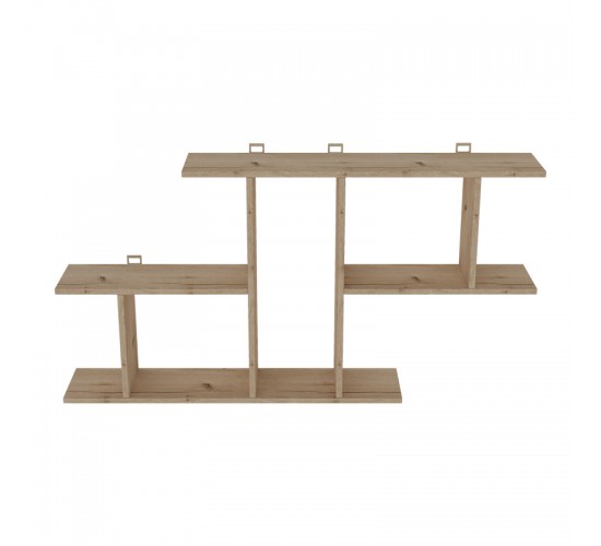 Ραφιέρα τοίχου Vertoura σε oak απόχρωση 116x18.5x60cm Υλικό: CHIPBOARD 361-000087 Ραφιέρα τοίχου Vertoura σε oak απόχρωση 116x18.5x60cm Υλικό: CHIPBOARD 361-000087