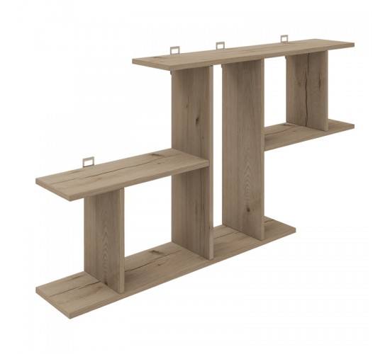 Ραφιέρα τοίχου Vertoura σε oak απόχρωση 116x18.5x60cm Υλικό: CHIPBOARD 361-000087 Ραφιέρα τοίχου Vertoura σε oak απόχρωση 116x18.5x60cm Υλικό: CHIPBOARD 361-000087