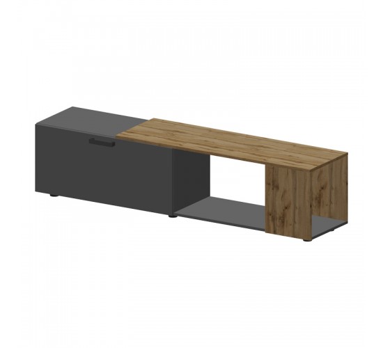 Σύνθετο σαλονιού Poelfy σε ανθρακί-oak απόχρωση 170x37.5x42εκ Υλικό: CHIPBOARD 361-000099 Σύνθετο σαλονιού Poelfy σε ανθρακί-oak απόχρωση 170x37.5x42εκ Υλικό: CHIPBOARD 361-000099