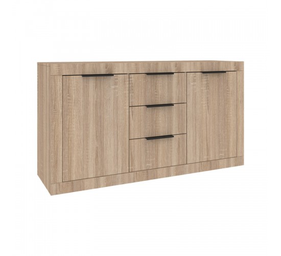 Μπουφές Doha σε sonoma απόχρωση 150x45x80.5εκ Υλικό: CHIPBOARD 361-000100