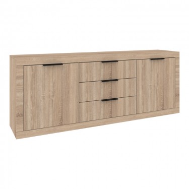 Μπουφές Doha σε sonoma απόχρωση 210x45x80.5εκ Υλικό: CHIPBOARD 361-000104