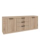 Μπουφές Doha σε sonoma απόχρωση 210x45x80.5εκ Υλικό: CHIPBOARD 361-000104