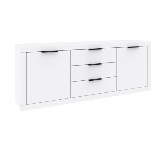 Μπουφές Doha σε λευκή απόχρωση 210x45x80.5εκ Υλικό: CHIPBOARD 361-000107