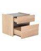 Κομοδίνο Comcie σε φυσικό με γκρι απόχρωση 50x42x45.5εκ Υλικό: CHIPBOARD 362-000001 Κομοδίνο Comcie σε φυσικό με γκρι απόχρωση 50x42x45.5εκ Υλικό: CHIPBOARD 362-000001
