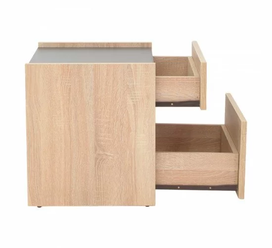 Κομοδίνο Comcie σε φυσικό με γκρι απόχρωση 50x42x45.5εκ Υλικό: CHIPBOARD 362-000001 Κομοδίνο Comcie σε φυσικό με γκρι απόχρωση 50x42x45.5εκ Υλικό: CHIPBOARD 362-000001