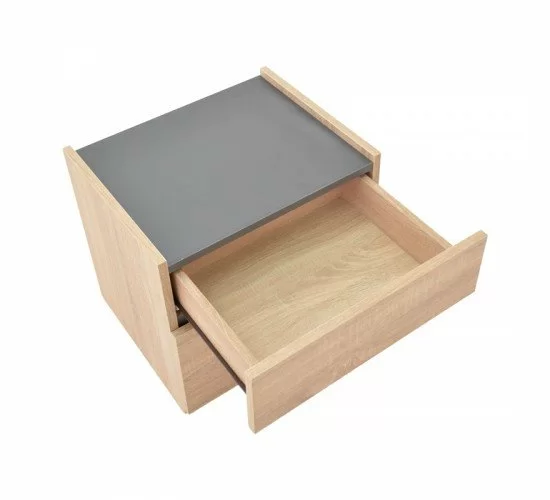 Κομοδίνο Comcie σε φυσικό με γκρι απόχρωση 50x42x45.5εκ Υλικό: CHIPBOARD 362-000001 Κομοδίνο Comcie σε φυσικό με γκρι απόχρωση 50x42x45.5εκ Υλικό: CHIPBOARD 362-000001