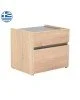 Κομοδίνο Comcie σε φυσικό με γκρι απόχρωση 50x42x45.5εκ Υλικό: CHIPBOARD 362-000001 Κομοδίνο Comcie σε φυσικό με γκρι απόχρωση 50x42x45.5εκ Υλικό: CHIPBOARD 362-000001