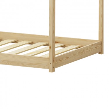 Παιδικό κρεβάτι Nino τ. Montessori ξύλο πεύκου σε φυσική απόχρωση 90x190εκ Υλικό: FRAME: PINE WOOD . SLAT: PLYWOOD 370-000001