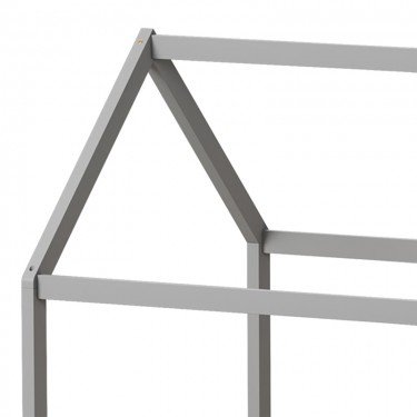 Παιδικό κρεβάτι Nino τ. Montessori ξύλο πεύκου σε γκρι απόχρωση 90x190εκ Υλικό: FRAME: PINE WOOD . SLAT: PLYWOOD 370-000003