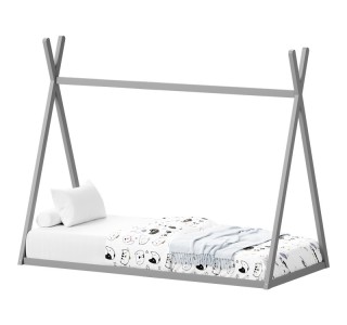 Παιδικό κρεβάτι Lilly τ. Montessori ξύλο πεύκου σε γκρι απόχρωση 90x190εκ Υλικό: FRAME: PINE WOOD . SLAT: PLYWOOD. 370-000017