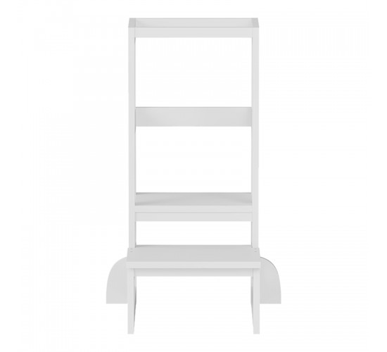 Παιδικός πύργος εκμάθησης Chiquel τ.Montessori ξύλο σε λευκή απόχρωση 45.7x51x90εκ Υλικό: PINE WOOD 370-000029