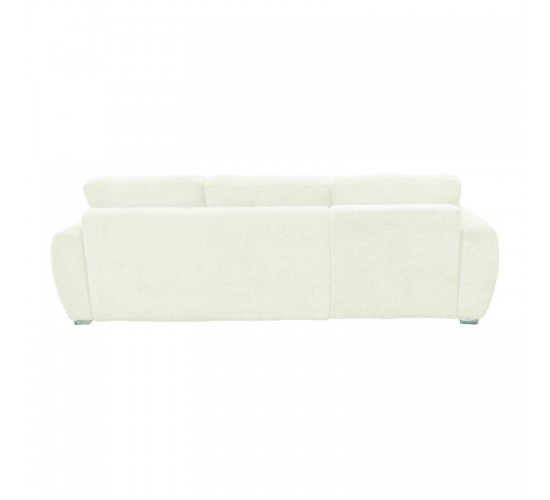 Γωνιακός αναστρέψιμος καναπές-κρεβάτι Vivad ύφασμα σε μπεζ απόχρωση 275x164x91εκ Υλικό: CHENILLE FABRIC - FOAM - EUCALYPTUS WOOD 371-000009