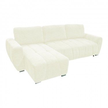 Γωνιακός αναστρέψιμος καναπές-κρεβάτι Vivad ύφασμα σε μπεζ απόχρωση 275x164x91εκ Υλικό: CHENILLE FABRIC - FOAM - EUCALYPTUS WOOD 371-000009