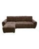 Γωνιακός αναστρέψιμος καναπές-κρεβάτι Vivad ύφασμα σε απόχρωση σκούρο καφέ 275x164x91εκ Υλικό: CHENILLE FABRIC - FOAM - EUCALYPTUS WOOD 371-000010