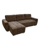 Γωνιακός αναστρέψιμος καναπές-κρεβάτι Vivad ύφασμα σε απόχρωση σκούρο καφέ 275x164x91εκ Υλικό: CHENILLE FABRIC - FOAM - EUCALYPTUS WOOD 371-000010