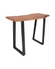 Τραπέζι μπαρ Miles μασίφ ξύλο ακακίας 3.7-4εκ σε καρυδί απόχρωση με μαύρα μεταλλικά πόδια 120x53x97εκ Υλικό: 3.7 CM ACACIA SOLID WOOD - METAL 372-000022