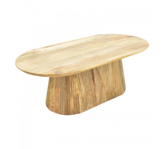 Τραπέζι σαλονιού Aithra μασίφ ξύλο μάνγκο σε φυσική απόχρωση 120x60x42εκ Υλικό: MANGO WOOD 372-000027