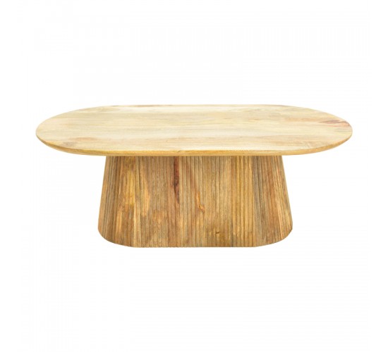 Τραπέζι σαλονιού Aithra μασίφ ξύλο μάνγκο σε φυσική απόχρωση 120x60x42εκ Υλικό: MANGO WOOD 372-000027