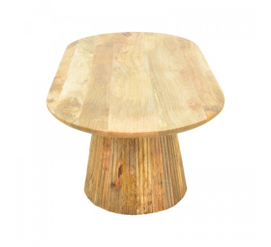 Τραπέζι σαλονιού Aithra μασίφ ξύλο μάνγκο σε φυσική απόχρωση 120x60x42εκ Υλικό: MANGO WOOD 372-000027