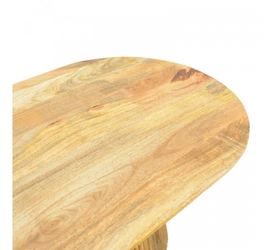 Τραπέζι σαλονιού Aithra μασίφ ξύλο μάνγκο σε φυσική απόχρωση 120x60x42εκ Υλικό: MANGO WOOD 372-000027