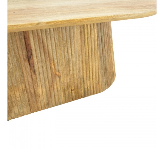 Τραπέζι σαλονιού Aithra μασίφ ξύλο μάνγκο σε φυσική απόχρωση 120x60x42εκ Υλικό: MANGO WOOD 372-000027