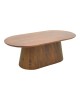 Τραπέζι σαλονιού Aithra μασίφ ξύλο μάνγκο καρυδί 120x60x42εκ Υλικό: MANGO WOOD 372-000028