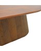 Τραπέζι σαλονιού Aithra μασίφ ξύλο μάνγκο καρυδί 120x60x42εκ Υλικό: MANGO WOOD 372-000028