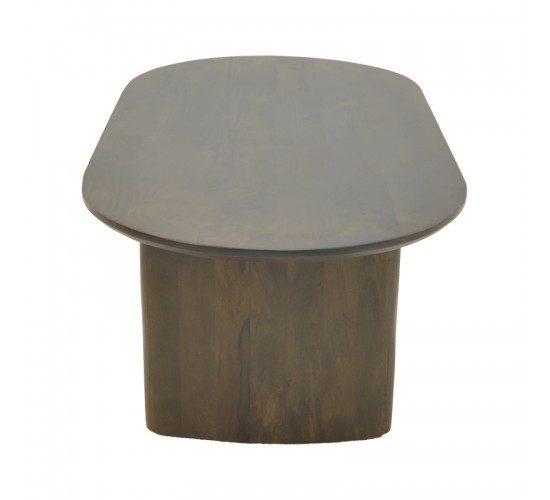 Τραπέζι σαλονιού Flute wenge μασίφ ξύλο μάνγκο 130x65x40εκ Υλικό: MANGO WOOD 372-000030