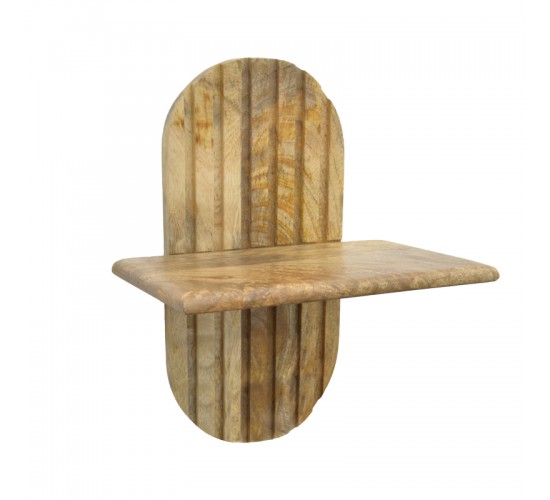 Ραφιέρα τοίχου Arcadia 3 τεμ μασίφ ξύλο μάνγκο σε φυσική απόχρωση 30x20x40εκ Υλικό: MANGO WOOD 372-000032
