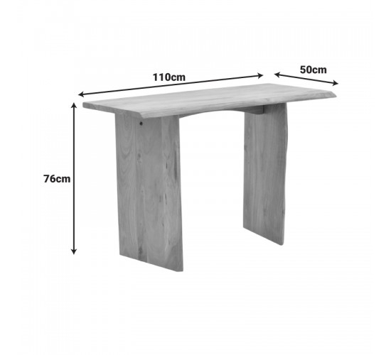 Κονσόλα Mende μασίφ ξύλο ακακίας σε φυσική απόχρωση 110x50x76εκ Υλικό: MANGO WOOD 372-000033