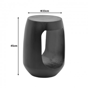 Βοηθητικό τραπέζι Lenora μασίφ μάνγκο ξύλο σε φυσική απόχρωση Φ33x45εκ Υλικό: MANGO WOOD 372-000038