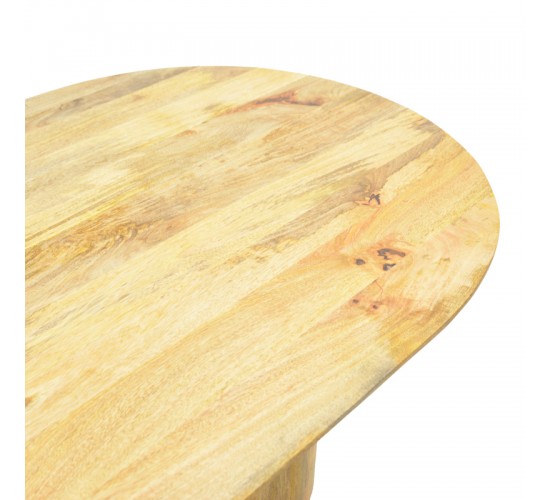 Τραπέζι Flute μασίφ μάνγκο ξύλο σε φυσική απόχρωση 200x90x76εκ Υλικό: MANGO WOOD 372-000041