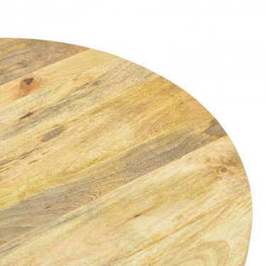 Τραπέζι σαλονιού Orban μασίφ μάνγκο ξύλο σε φυσική απόχρωση Φ80x45εκ Υλικό: MANGO WOOD 372-000045