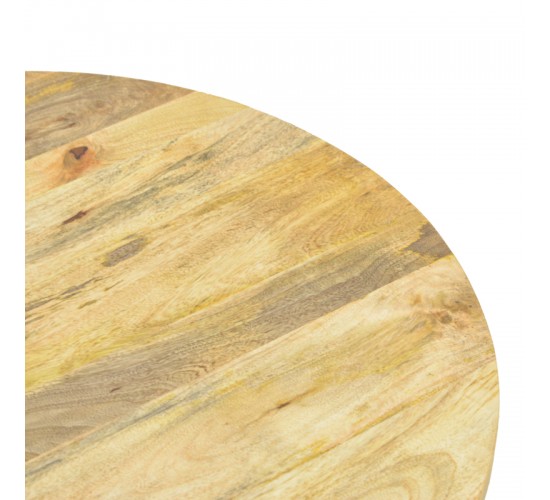 Τραπέζι σαλονιού Orban μασίφ μάνγκο ξύλο σε φυσική απόχρωση Φ80x45εκ Υλικό: MANGO WOOD 372-000045