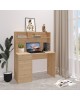 Γραφείο εργασίας Secreta με ράφι σε oak απόχρωση 110x50x135εκ Υλικό: PARTICLE BOARD - MELAMINE 375-000010 Γραφείο εργασίας Secreta με ράφι σε oak απόχρωση 110x50x135εκ Υλικό: PARTICLE BOARD - MELAMINE 375-000010
