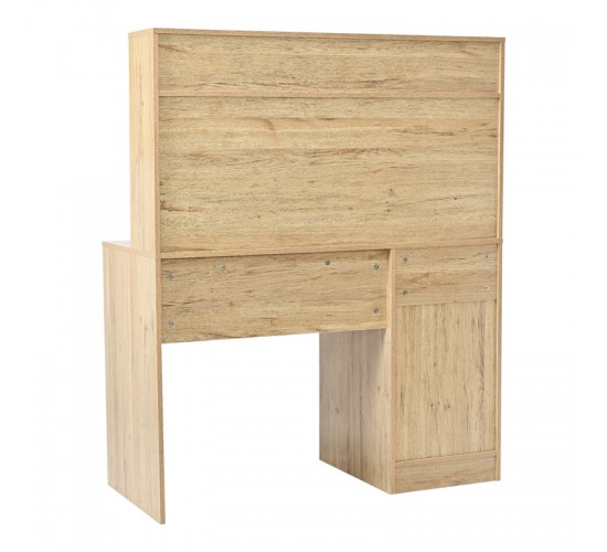 Γραφείο εργασίας Secreta με ράφι σε oak απόχρωση 110x50x135εκ Υλικό: PARTICLE BOARD - MELAMINE 375-000010 Γραφείο εργασίας Secreta με ράφι σε oak απόχρωση 110x50x135εκ Υλικό: PARTICLE BOARD - MELAMINE 375-000010