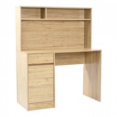 Γραφείο εργασίας Secreta με ράφι σε oak απόχρωση 110x50x135εκ Υλικό: PARTICLE BOARD - MELAMINE 375-000010