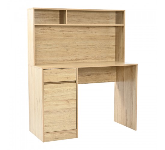 Γραφείο εργασίας Secreta με ράφι σε oak απόχρωση 110x50x135εκ Υλικό: PARTICLE BOARD - MELAMINE 375-000010 Γραφείο εργασίας Secreta με ράφι σε oak απόχρωση 110x50x135εκ Υλικό: PARTICLE BOARD - MELAMINE 375-000010