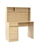 Γραφείο εργασίας Secreta με ράφι σε oak απόχρωση 110x50x135εκ Υλικό: PARTICLE BOARD - MELAMINE 375-000010 Γραφείο εργασίας Secreta με ράφι σε oak απόχρωση 110x50x135εκ Υλικό: PARTICLE BOARD - MELAMINE 375-000010