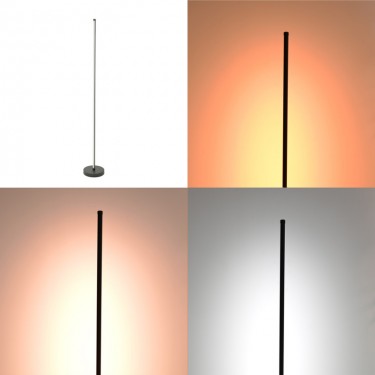 Φωτιστικό δαπέδου Topelia led μέταλλο σε μαύρη απόχρωση Φ20x140εκ Υλικό: METAL 377-000022