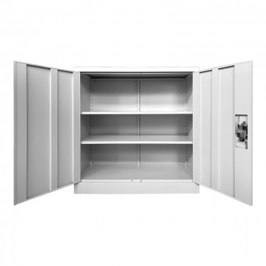 Μεταλλικό ντουλάπι Armon ανοιχτό γκρι 90x45x90εκ Υλικό: METAL 378-000001