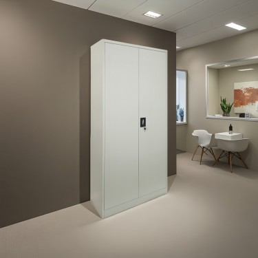 Μεταλλική ντουλάπα Ugren ανοιχτό γκρι 90x40x180εκ Υλικό: METAL 378-000003