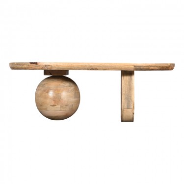 Τραπέζι σαλονιού Kane μασίφ ξύλο ακακίας σε φυσική απόχρωση 110x72x38εκ Υλικό: SOLID ACACIA WOOD 379-000001