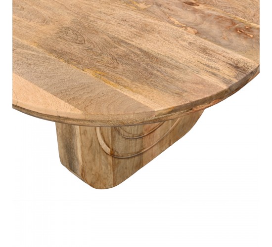 Τραπέζι σαλονιού Kane μασίφ ξύλο ακακίας σε φυσική απόχρωση 110x72x38εκ Υλικό: SOLID ACACIA WOOD 379-000001