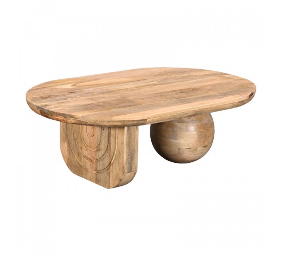 Τραπέζι σαλονιού Kane μασίφ ξύλο ακακίας σε φυσική απόχρωση 110x72x38εκ Υλικό: SOLID ACACIA WOOD 379-000001