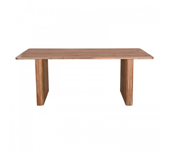 Τραπέζι Casi μασίφ ξύλο ακακίας σε φυσική απόχρωση 200x100x76εκ Υλικό: SOLID ACACIA WOOD 379-000003